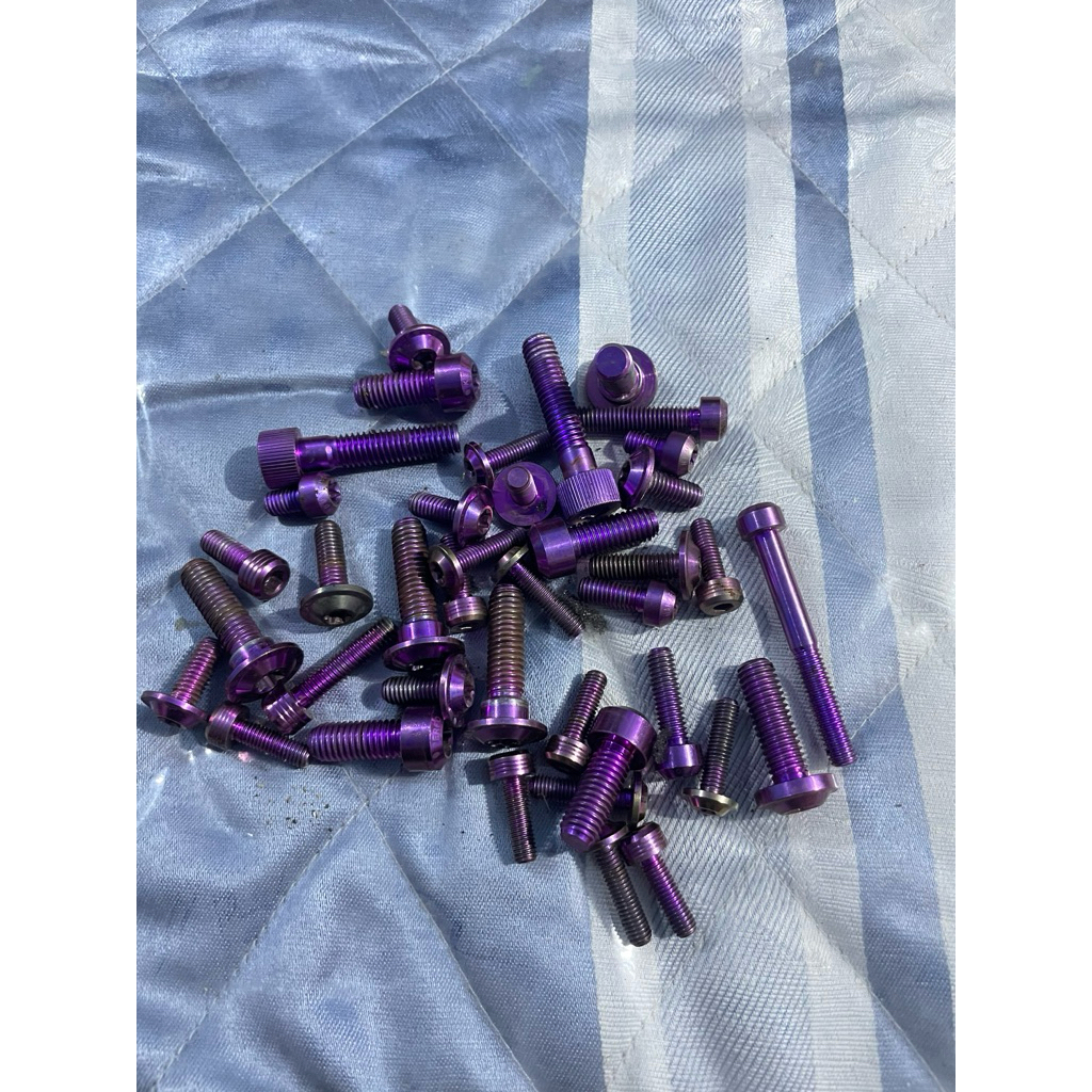 baut titanium kendmoto copotan zx25r second