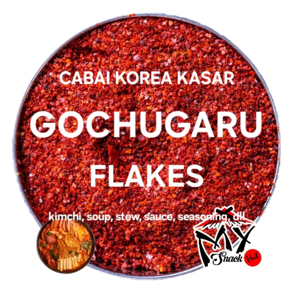 

GOCHUGARU 250GR CABAI CABE MERAH KOREA BUBUK HALUS KASAR FLAKE KOREAN RED CHILI CHILLI POWDER HALAL