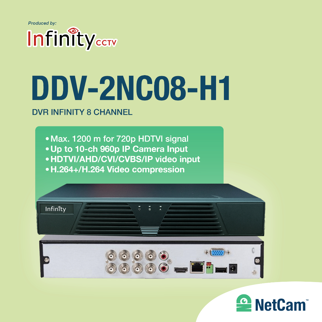 DVR KAMERA CCTV INFINITY DDV-2NC08-H1 8 CHANNEL