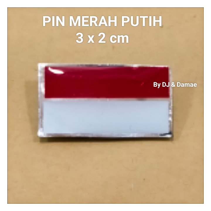 Pin Bendera Merah Putih Emblem Bendera Merah Putih