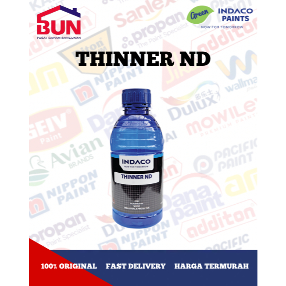 

Thinner ND 0.5L super glossy Indaco pengencer cat duco- cat besi- cat kayu