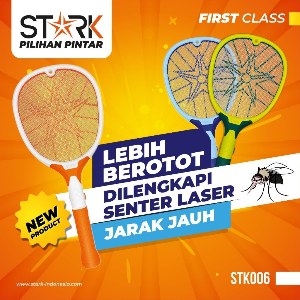 RAKET NYAMUK STARK STK-006 | STK-007 | STK-008 / RAKET NYAMUK STARK