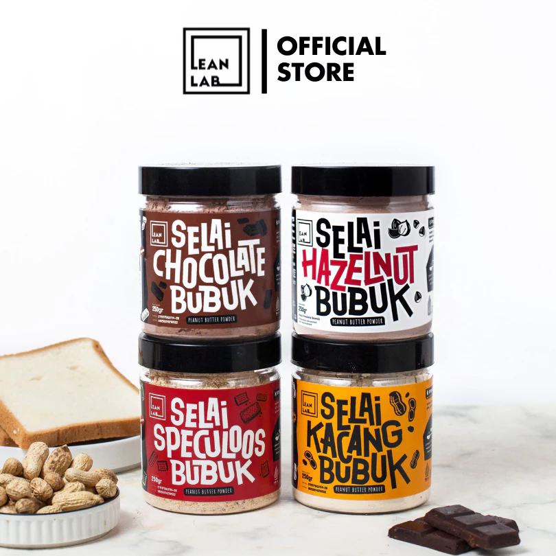 

Lean Lab Selai Kacang Bubuk 250g Low Fat Low Sugar Rendah Kalori Vegan