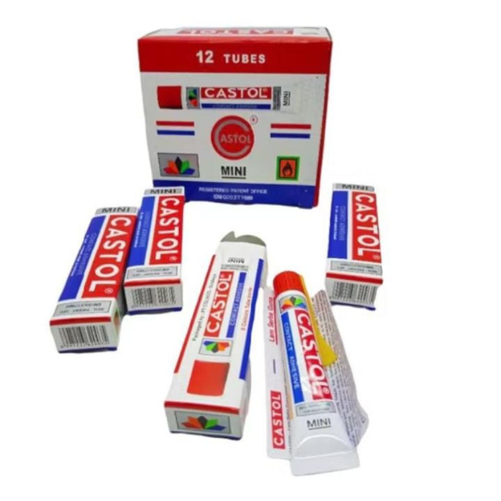 

LEM CASTOL TUBE 3 UKURAN (BESAR KECIL MINI) / LEM CASTOL SERBAGUNA