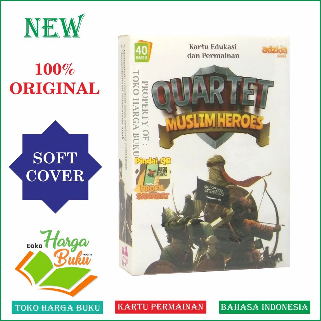 Foto Quartet Muslim Heroes Permainan Edukasi Anak Muslim Mengenal Para Pahlawan Islam Ghazwah Sahabat Nabi - Adzkia Books