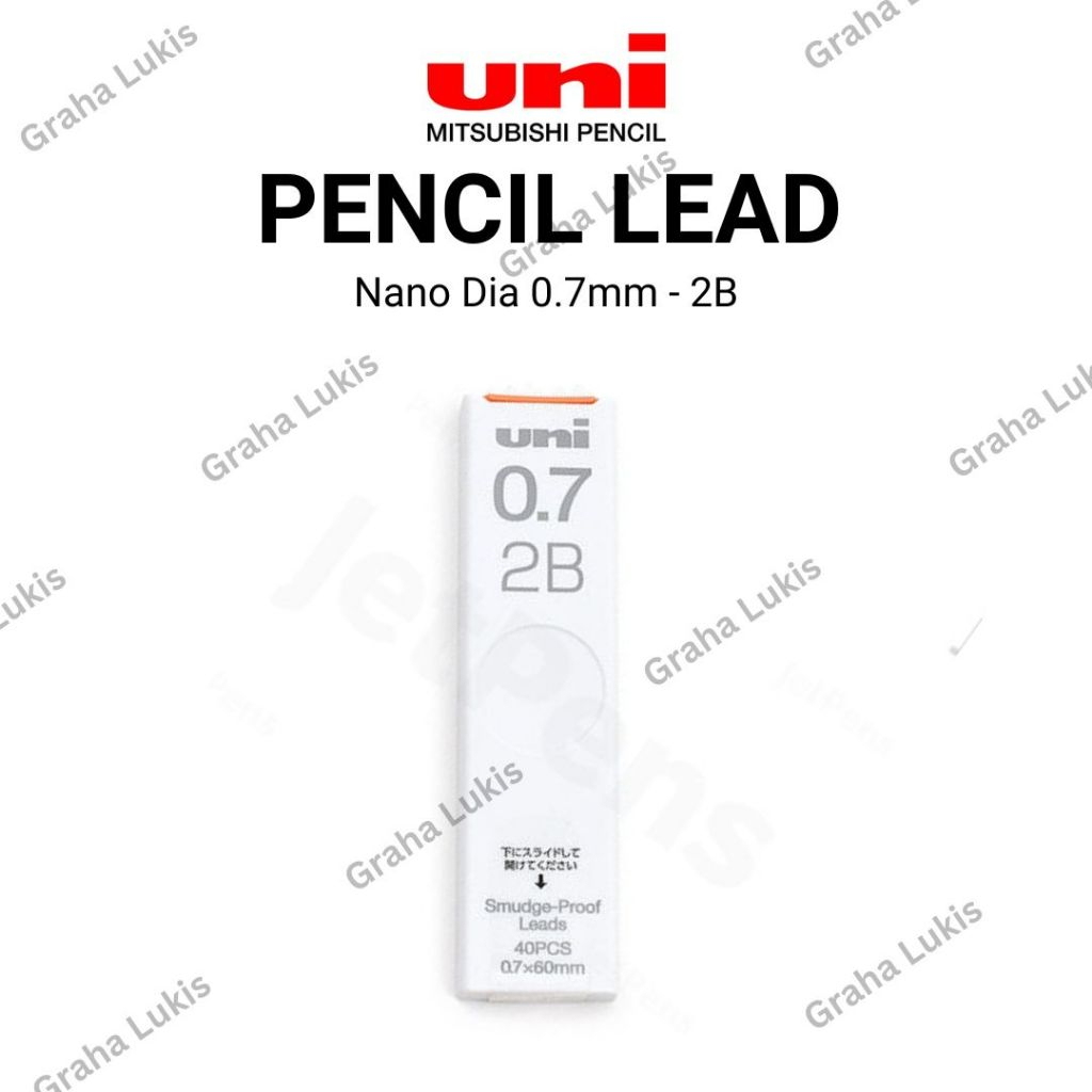 

Uni Nano Dia Pencil Lead 0.7 mm 2B / Isi Pensil Mekanik 2B - 0.7 mm