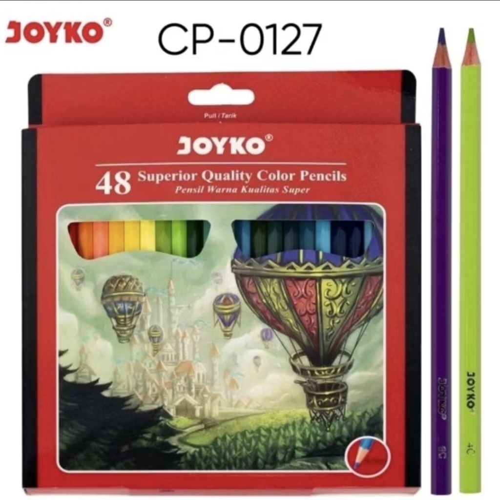 

Joyko Pensil Warna 48 warna CP-0127 / colour pencil 48 hexagonal grip