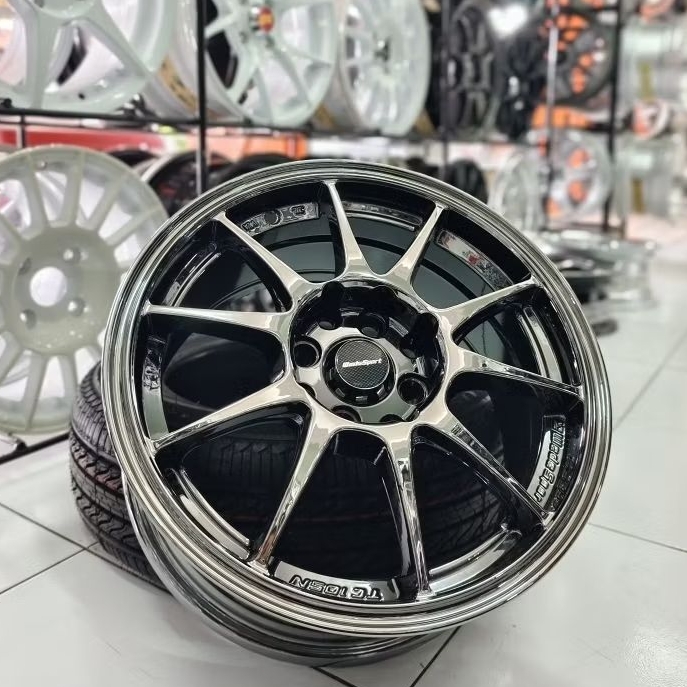 Velg Mobil Ring 15 Wedssport Black Chrome (Premium) 1 Set (4pcs)