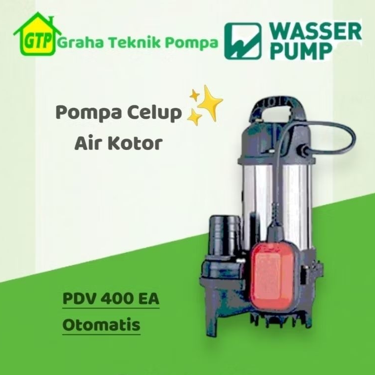 Wasser PDV 400 EA / PDV 400 E Pompa Celup Air Kotor