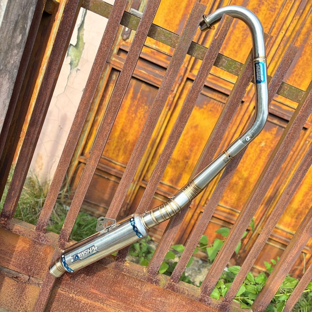 knalpot CB GL MP TIGER model bulat jenong p30 Original AYASHA RACING MUFFLER