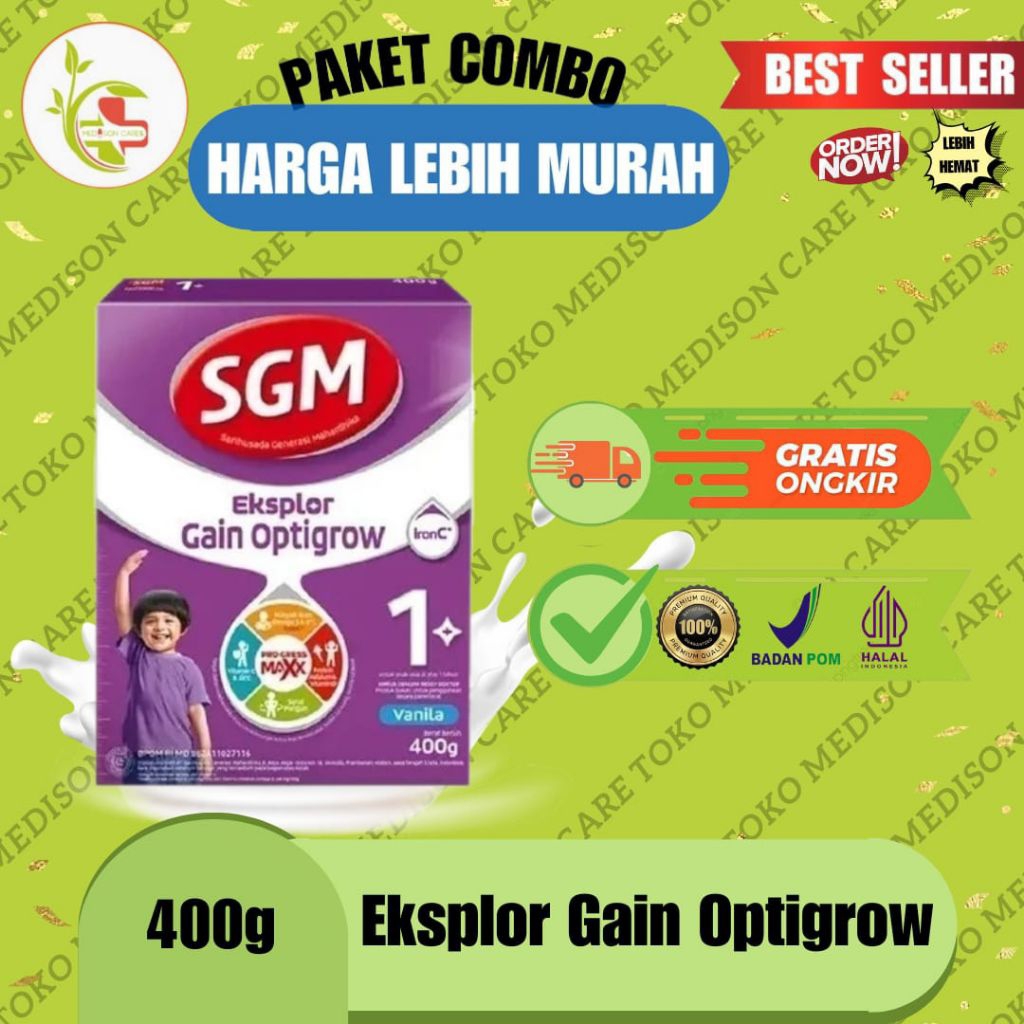 sgm eksplor gain optigrow sgm ungu 1+ lanjutan | 400 gr kotak kecil
