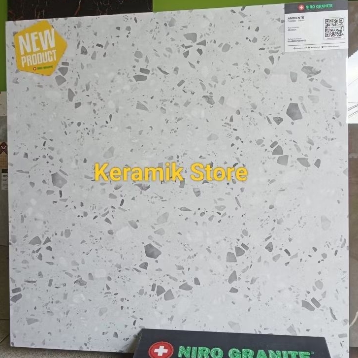 Niro granite 60x60 lantai motif terazzo polish ambiente gamb07