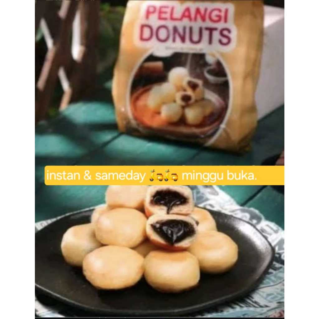 

pelangi donuts coklat lumer isi24 [480g]