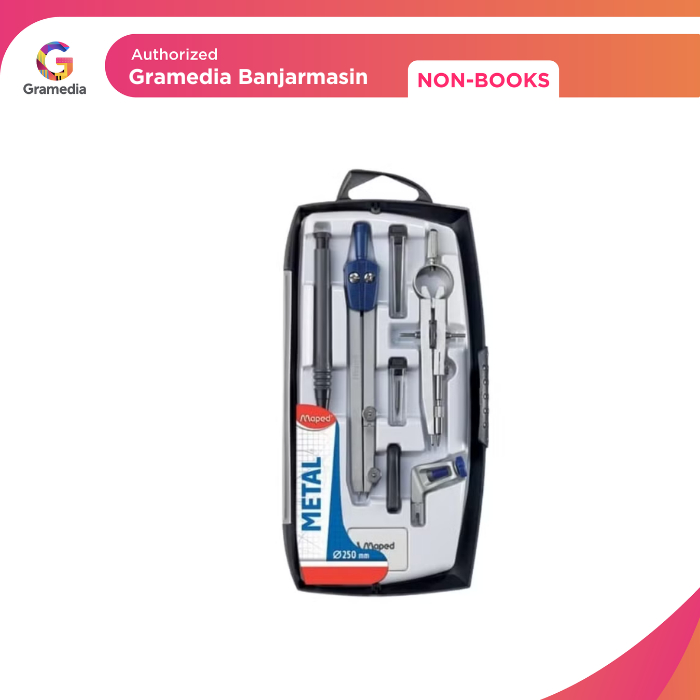 

Gramedia Banjarmasin - Paket Jangka Besi Maped Focus Metal Compass Set 8Pcs