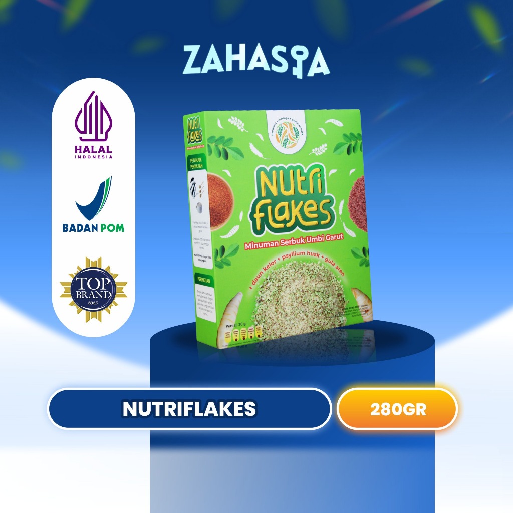 

Nutriflakes Sereal Umbi Garut Asam Lambung Original 1 Box - 280g