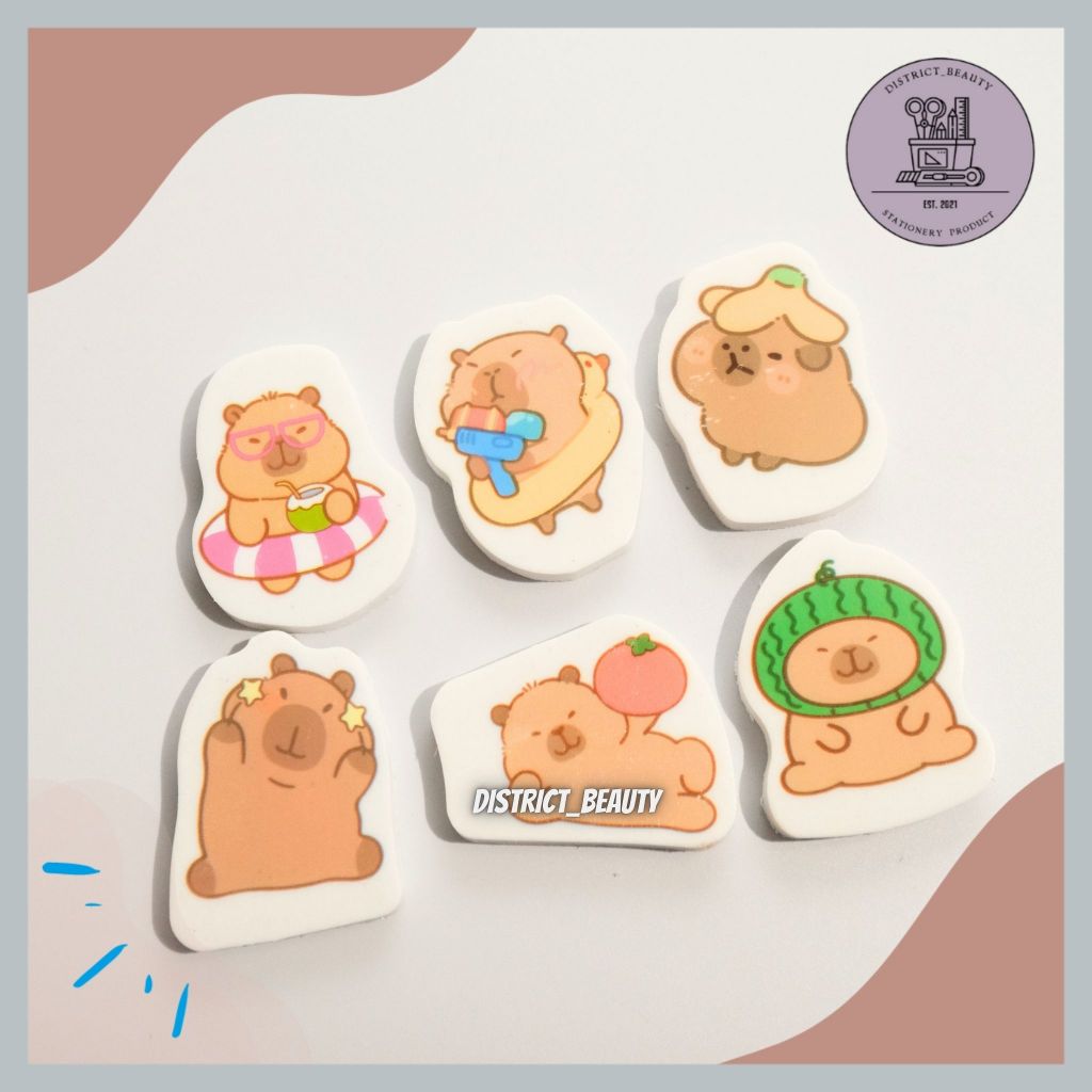 

PENGHAPUS CAPYBARA SATUAN PENGHAPUS GEPENG CAPYBARA PENGHAPUS KARAKTER LUCU TERMURAH PENGHAPUS PENSIL DISTRICT BEAUTY