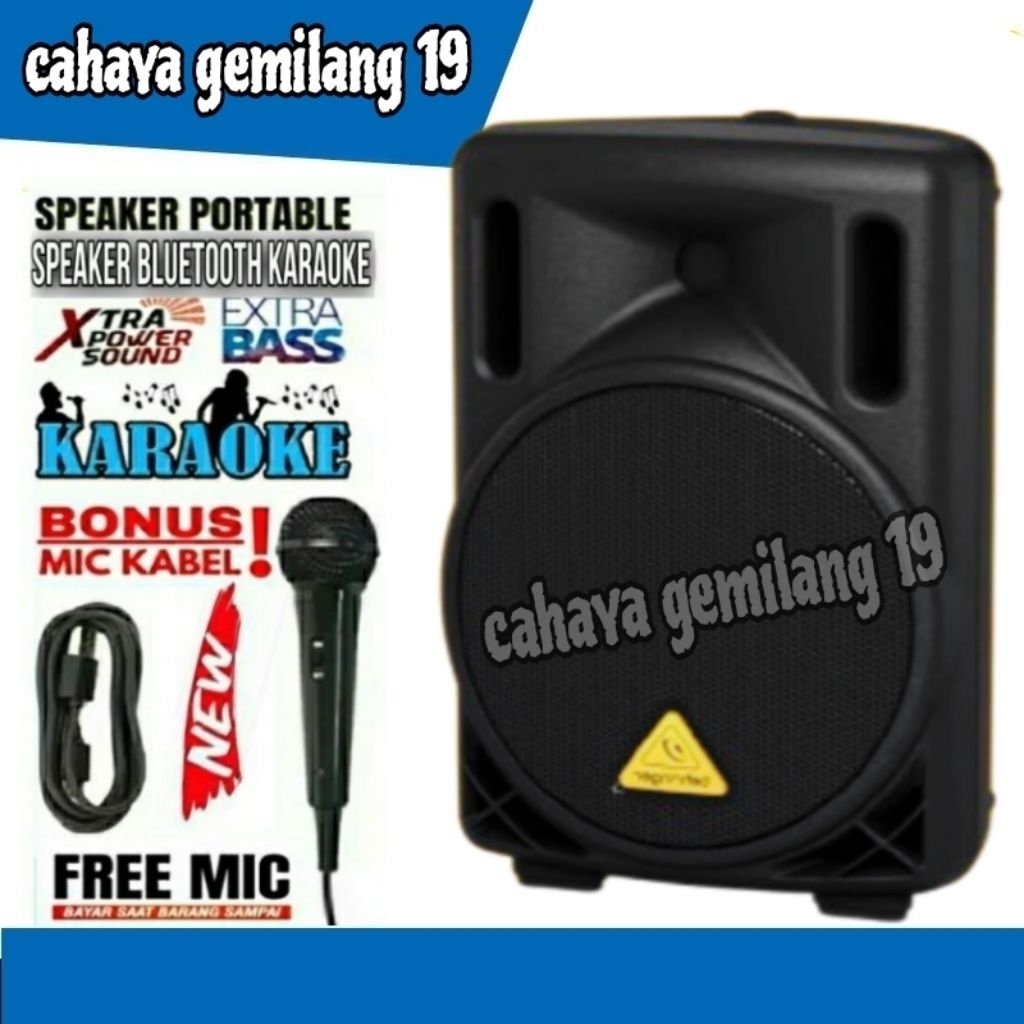 COD Speaker Bluetooth Karaoke Free Mic Extra Bass Suara Bersih Murah/Spiker Aktif Music Wireless/Sal