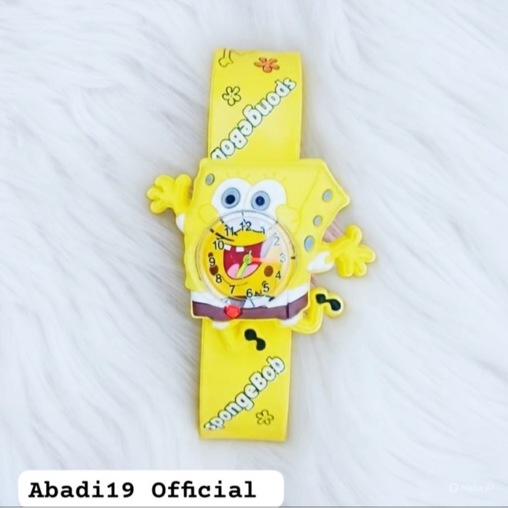 Jam tangan anak cepluk Spongebob Squarepants keren