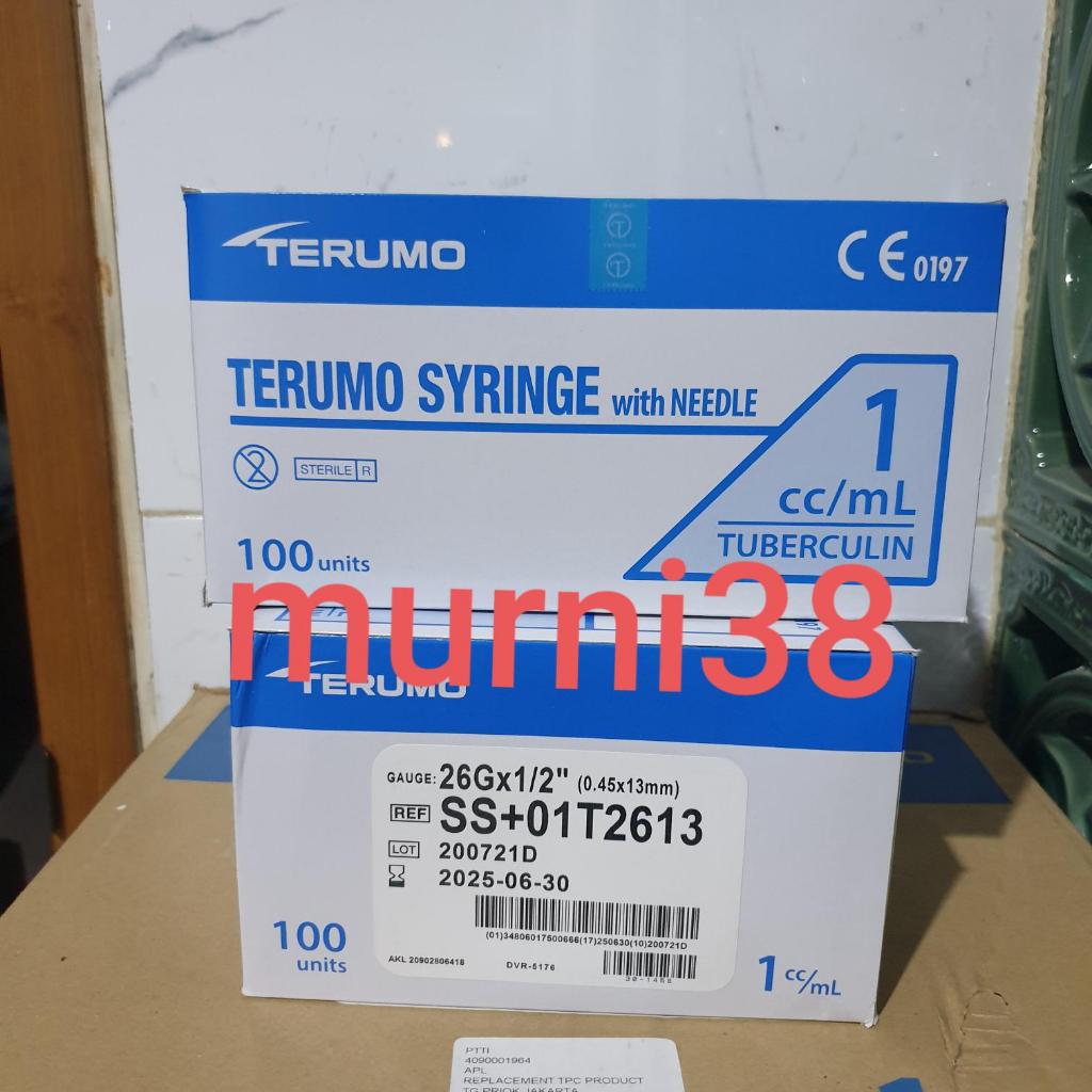 Spuit 1cc Tuberculin Terumo/Syringe 1cc Tuber