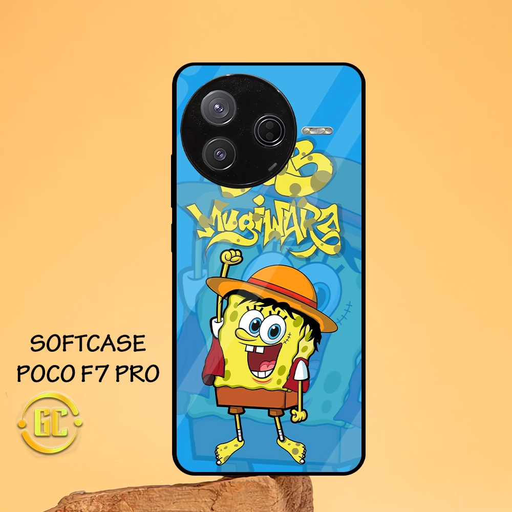 [KN61]  Case Glossy Case | POCO F7 PRO | CASE KEKINIAN LUCU |  Casing Hp Kilau Motif SPONGEBOB