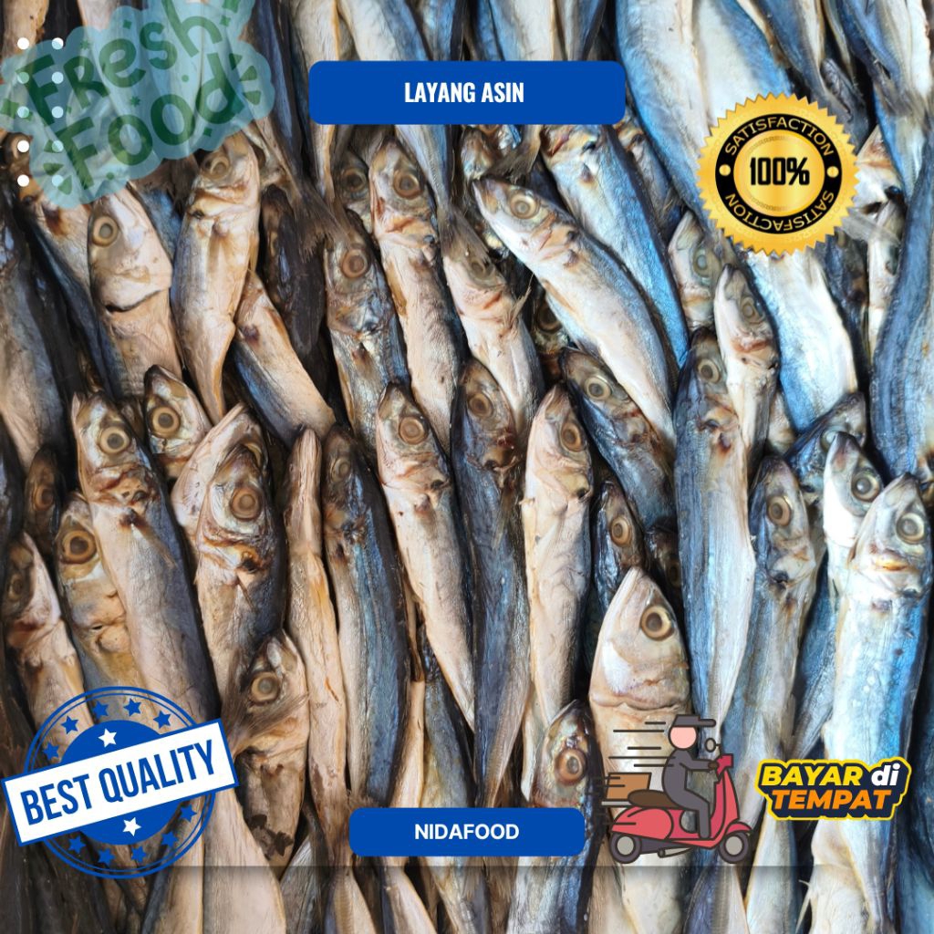 

ikan layang asin k1,K2,k3 1kg/500grm