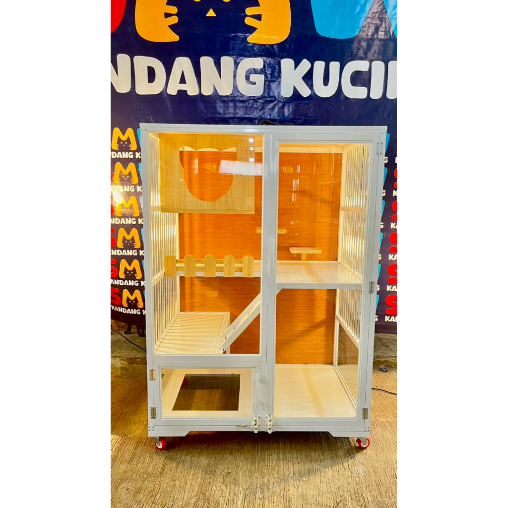 Kandang Kucing Aluminium Premium