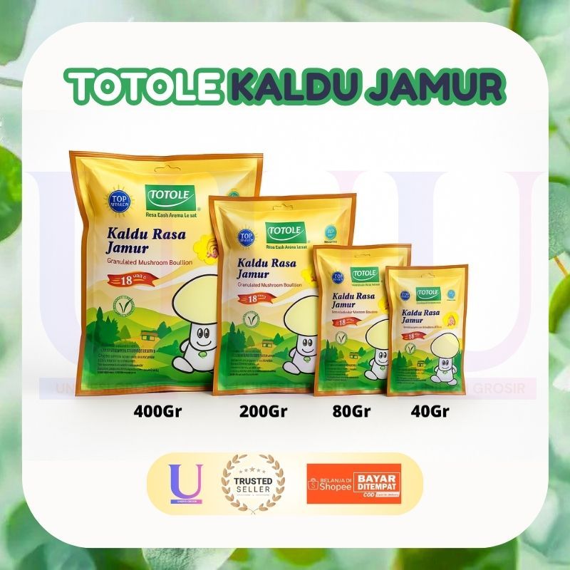 

Totole Kaldu Jamur Halal MUI [] Bumbu Masak Vegetarian Rasa Gurih Alami [] 40gr 80gr 200gr 400gr