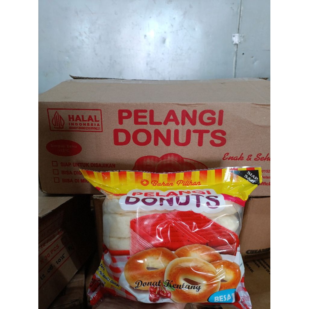 

Pelangi Donat Kentang Besar 1box isi 10pack
