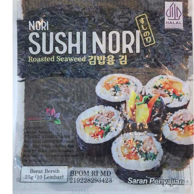 

SUSHI NORI 25G [ 10 LEMBAR ]