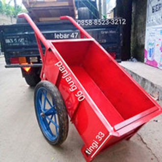 Gerobak Pasir & Gerobak sampah Berbagai Ukuran Bahan Besi