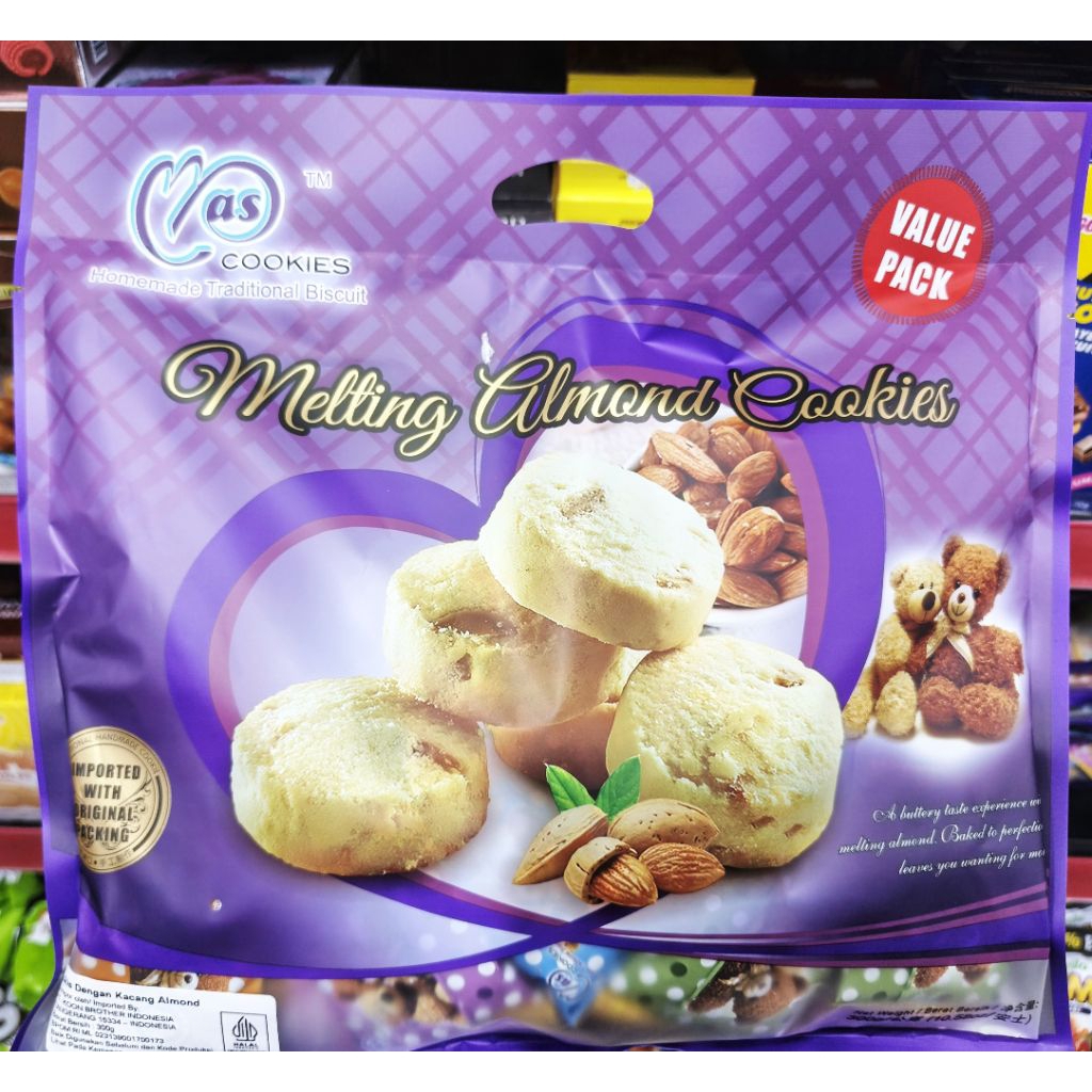 

Mas Cookies Value Pack Golden Cheese Tart Melting Almond Cookies Peanut Crunchy Bar Choco Peanut Crunchy Bar 300gr value pack