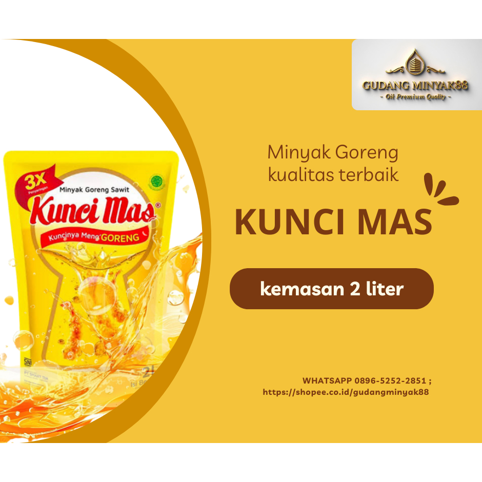 

MINYAK GORENG KUNCI MAS 2 LITER KEMASAN POUCH