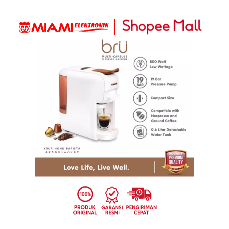 Umeda Bru Mesin Kopi Multi Kapsul / Nespresso Capsule Coffee Maker
