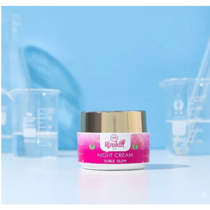 NR Glow Krim Malam Doble Glow Kualitas Baik untuk Flek Cepat Memutihkan Glowing
