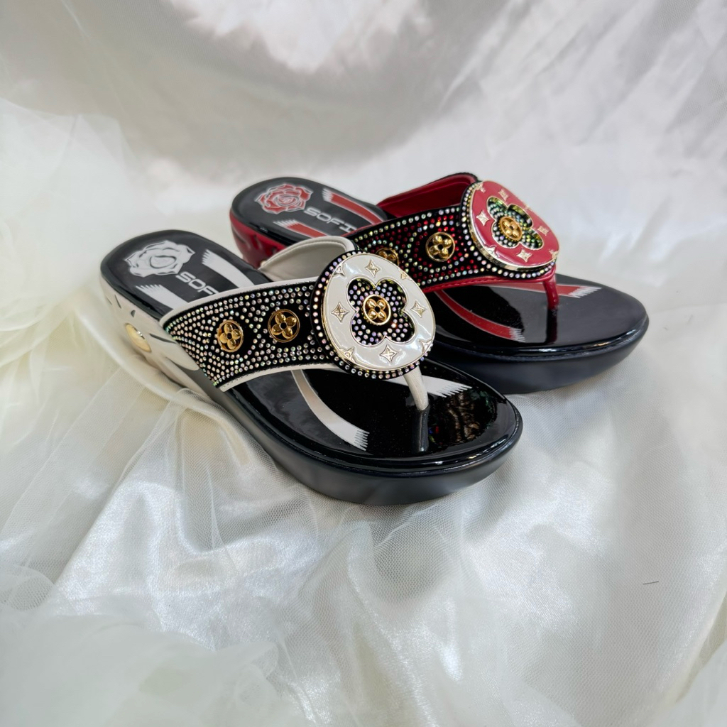 OBRAL CUCI GUDANG SOFIYA IMPORT ORIGINAL 2175 43 SANDAL JEPIT WEDGES WANITA