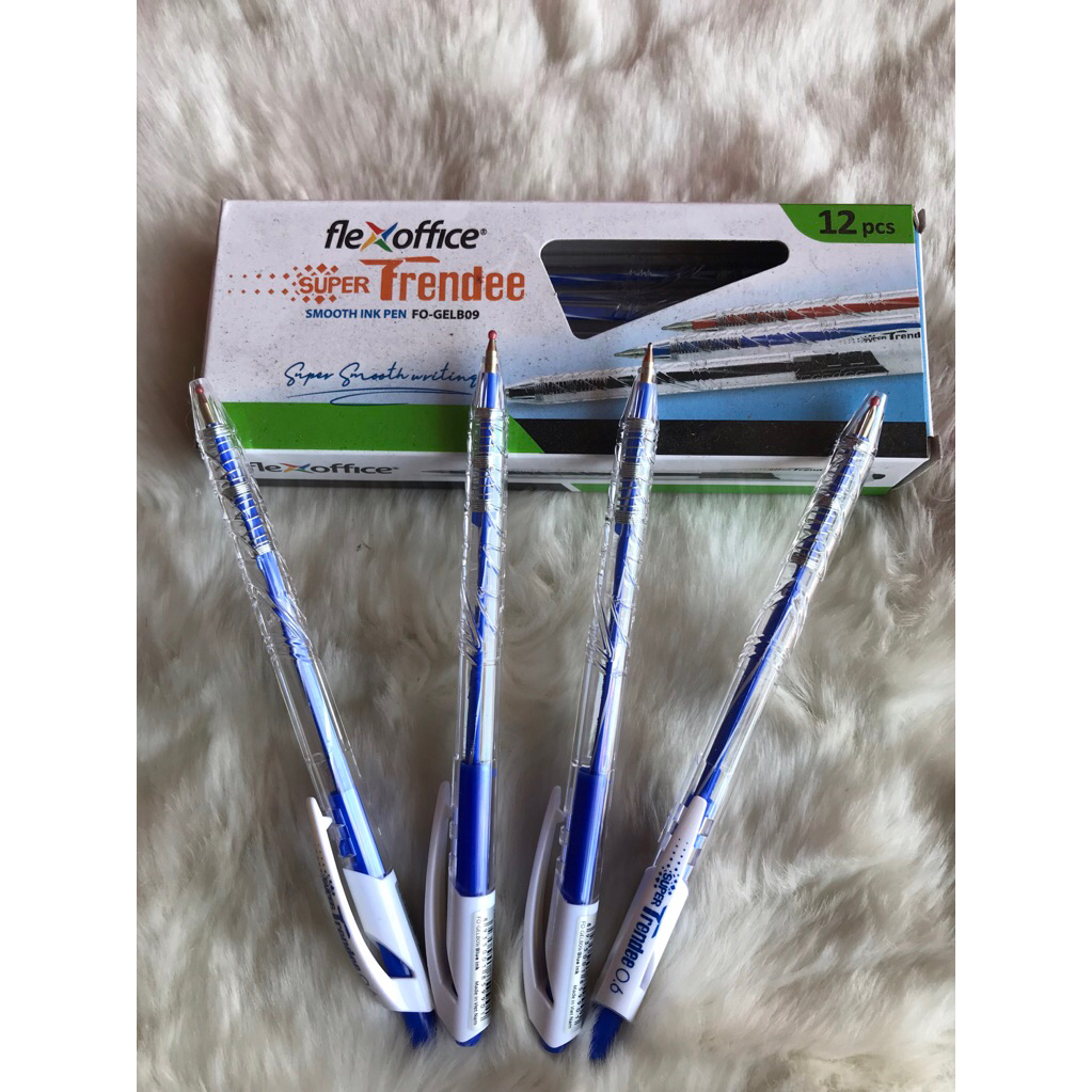 

{Pak} Bolpoint Flex Office Trendee Biru/Pen F.O 0.6