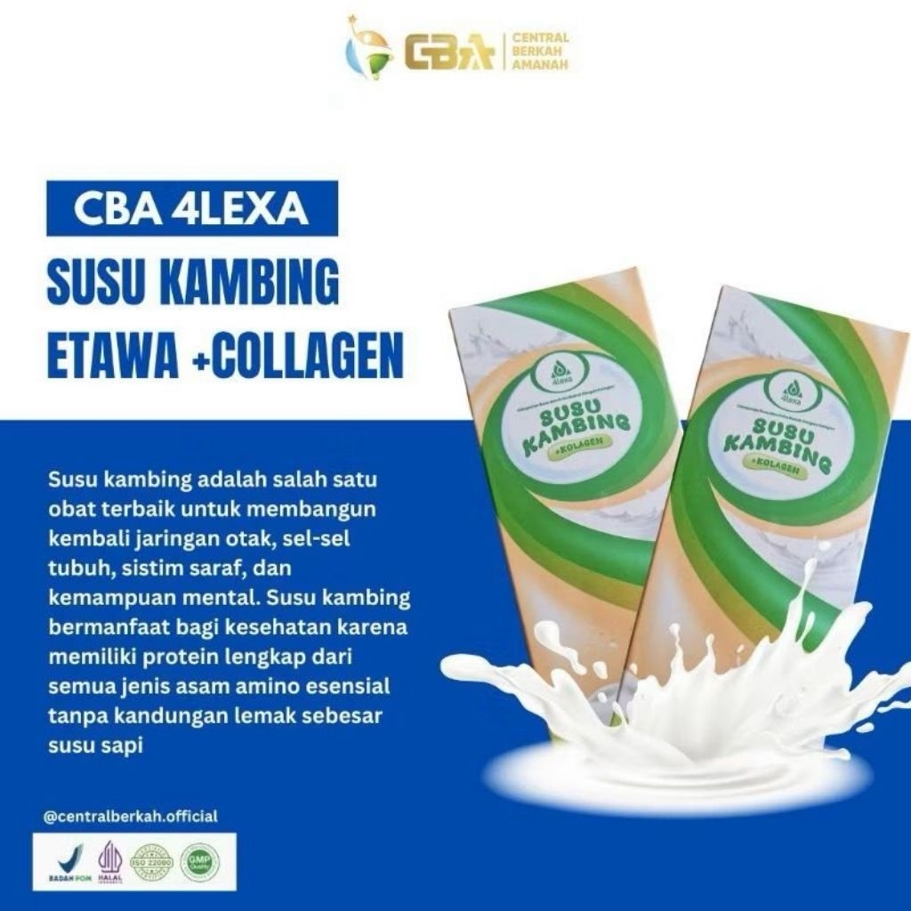 

Susu Kambing Etawa Collagen Original – Susu Sehat untuk Imunitas & Pencernaan ORIGINAl CBA