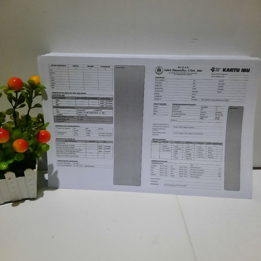 

Kartu Ibu Bahan HVS