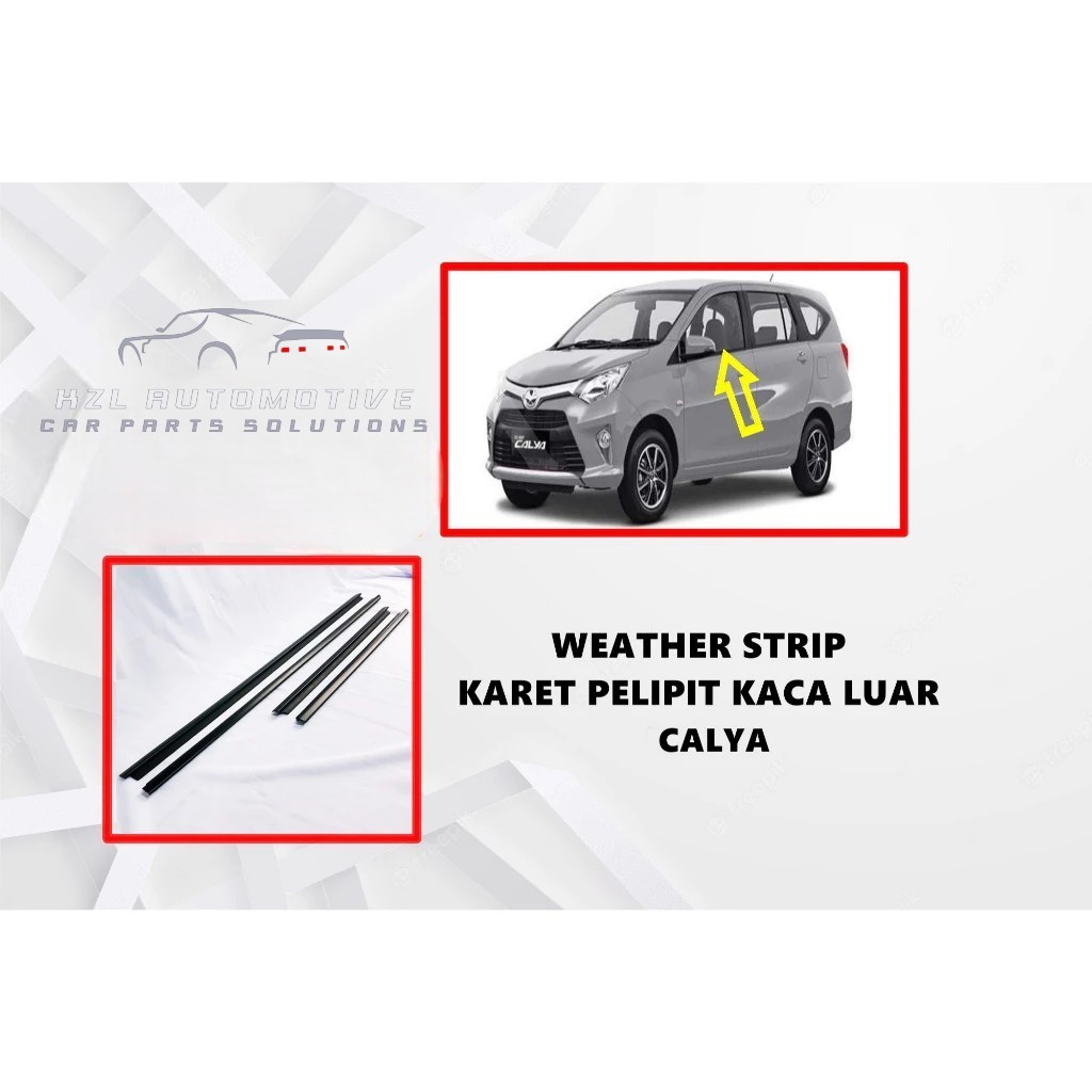 Pelipit Karet Pintu Kaca Luar Calya