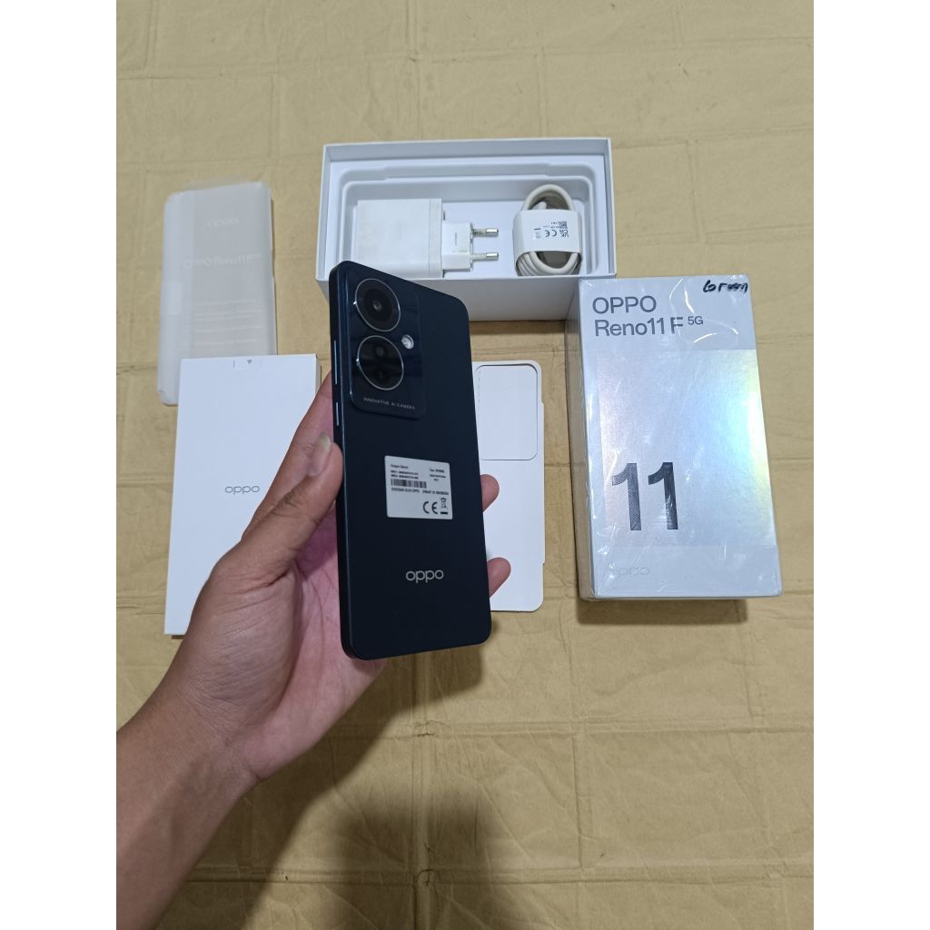 Oppo Reno 11F 5G Ram 8/256 [Second] lengkap mulus like new garansi resmi