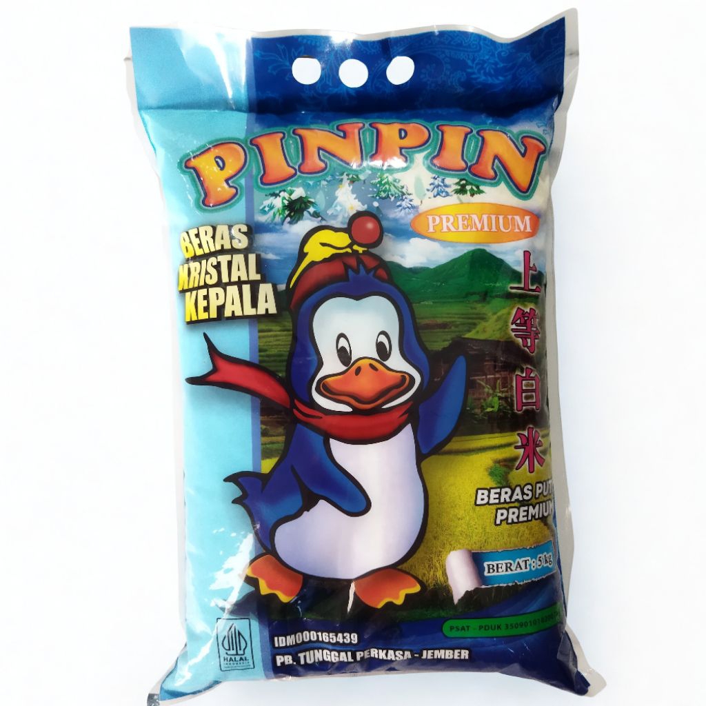 

Beras pin pin 5 kg beras premium