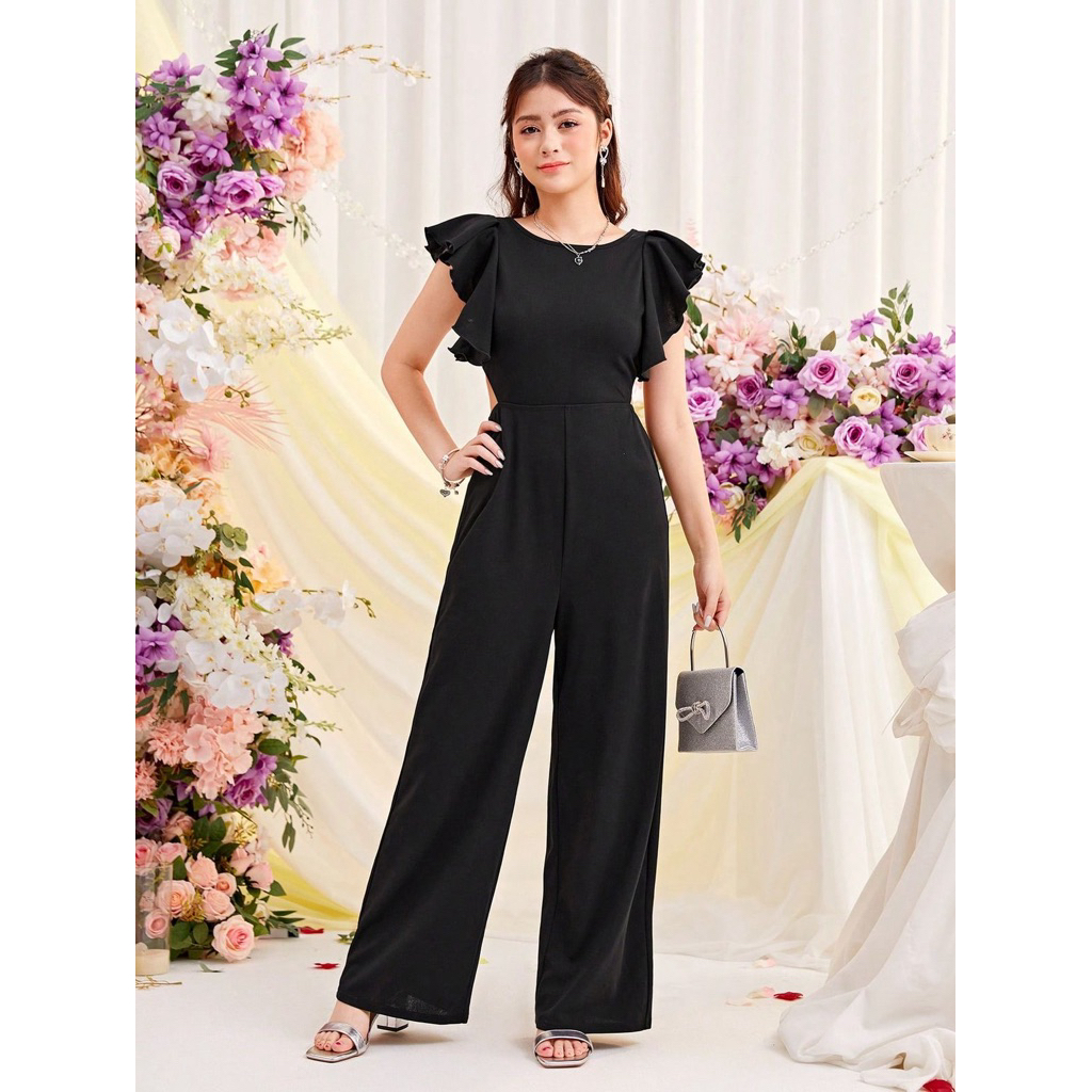 Chiobushop - Cinara / Jumpsuit Wanita Scuba Elegan | Jumpsuit Kekinian Casual Pesta