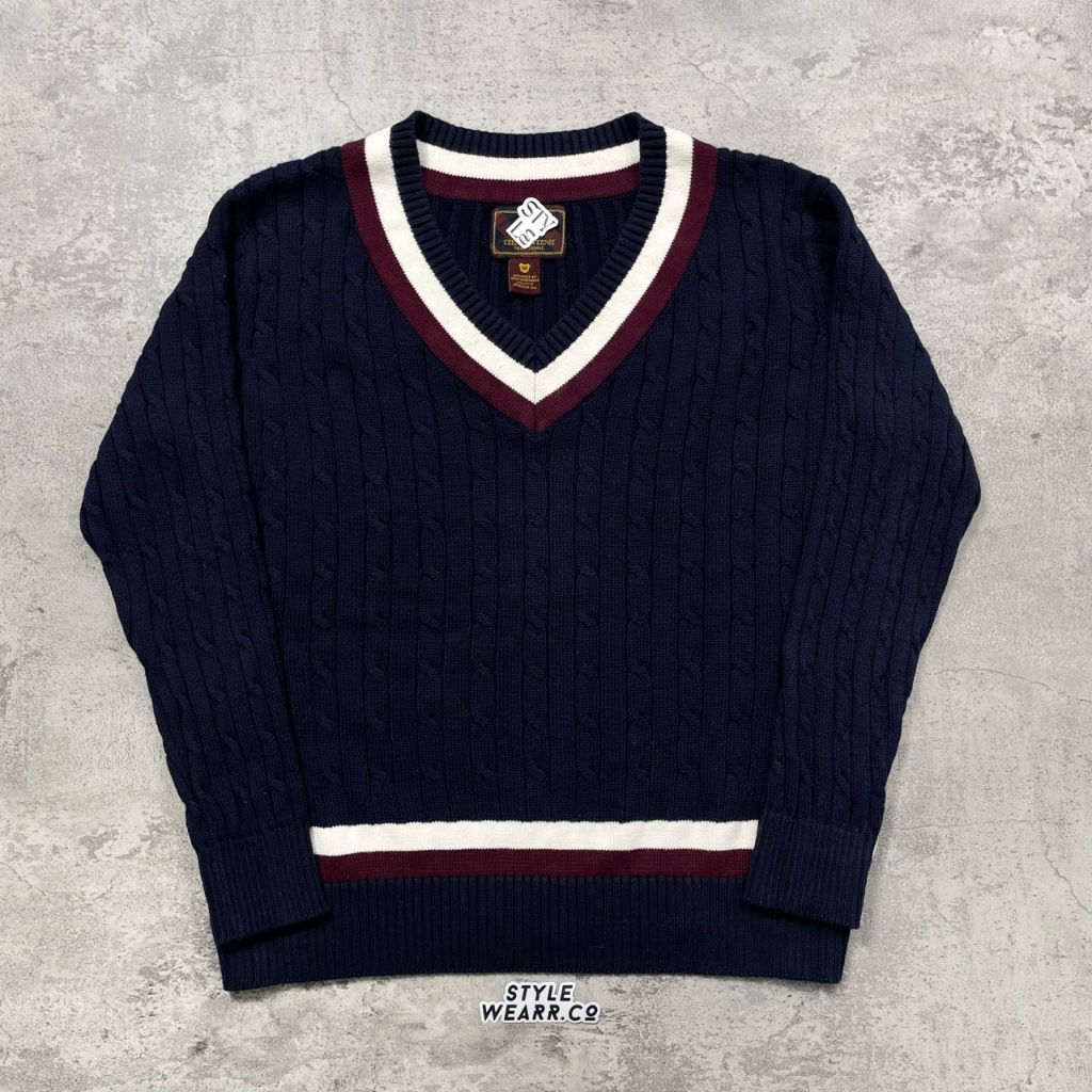 knitwear academia cable teenie weenie navy - kn3687