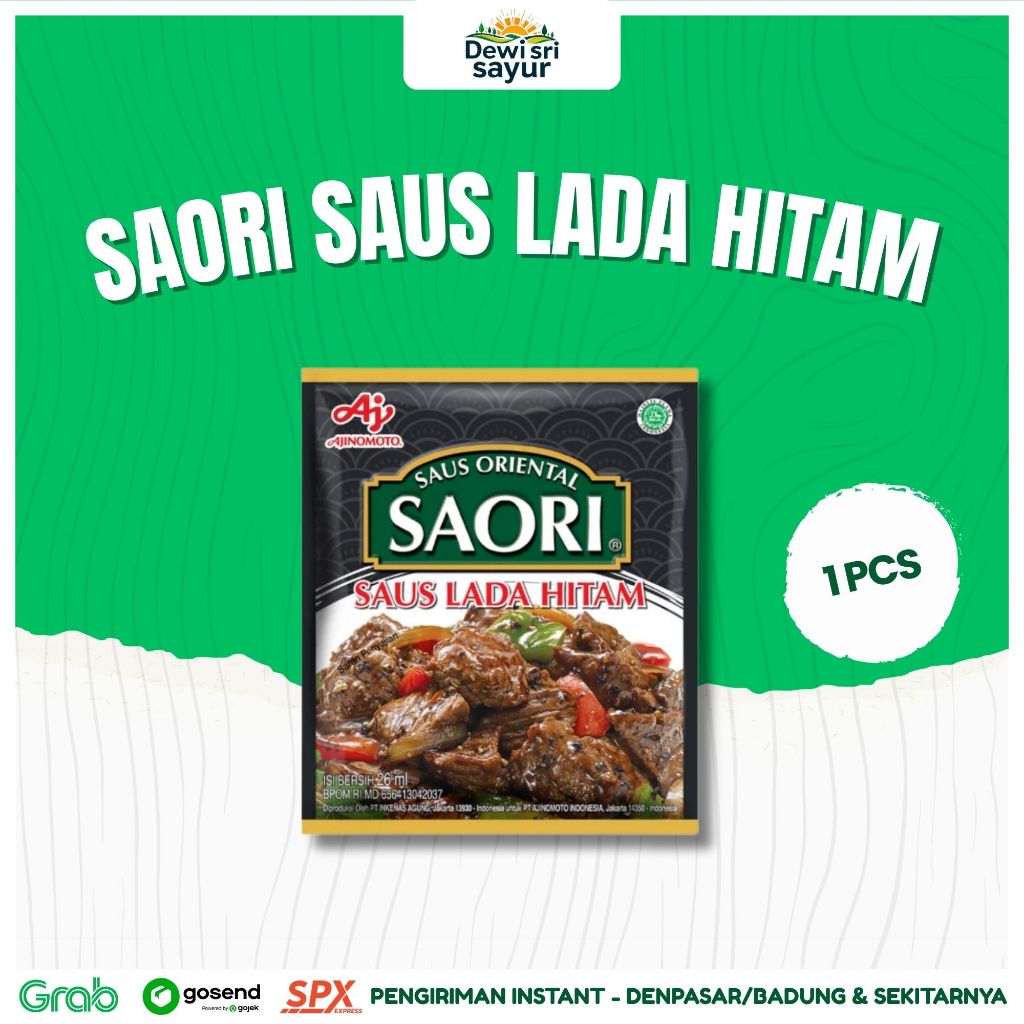 

Saori Saus Lada Hitam 1 pcs – Dewi Sri Sayur