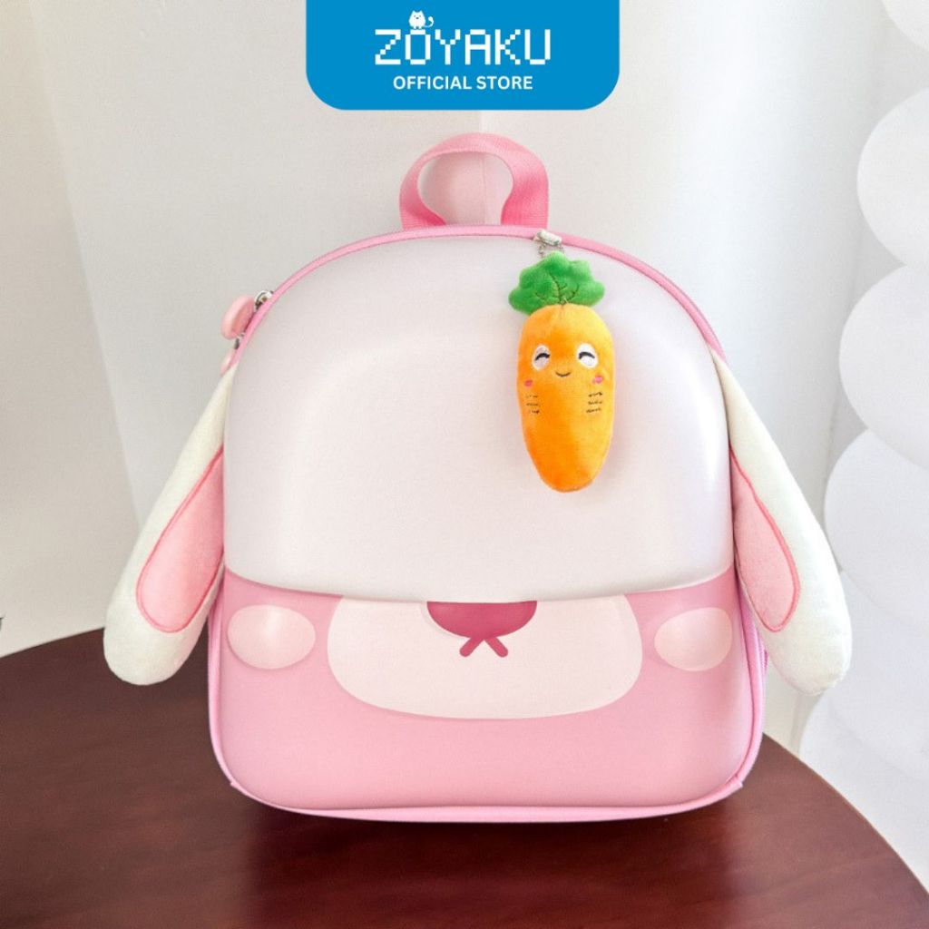 Tas Ransel Anak Kelinci Free Gantungan Waterproof Backpack Untuk Sekolah / Jalan TA9005