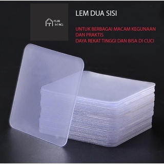 

[OL] Nano Double Tape Kotak Persegi Solatip Double Tip Tempel Dinding Kuat Serbaguna Double Tape