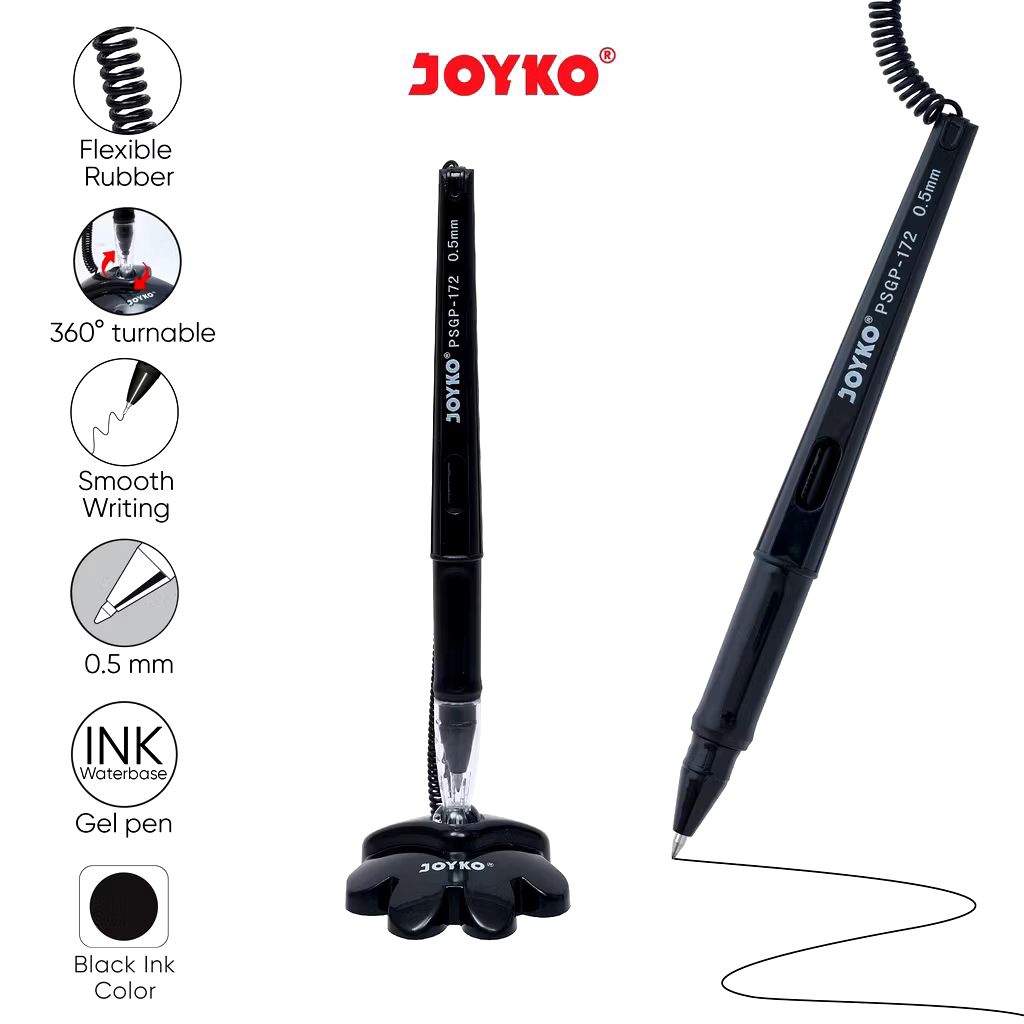 

Joyko PSGP-172 0.5mm | Pen Stand | Gelpen Meja | Pena Tali