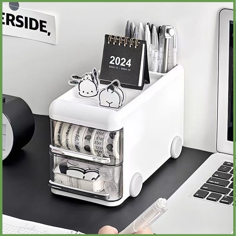 Tempat Pensil Lucu Bentuk Mobil Kartun Anak Tempat Alat Tulis Meja Belajar Organizer Unik