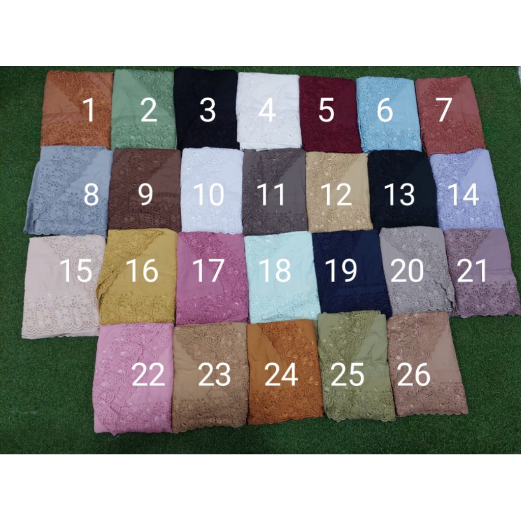 mukena khadijah sulam kristik