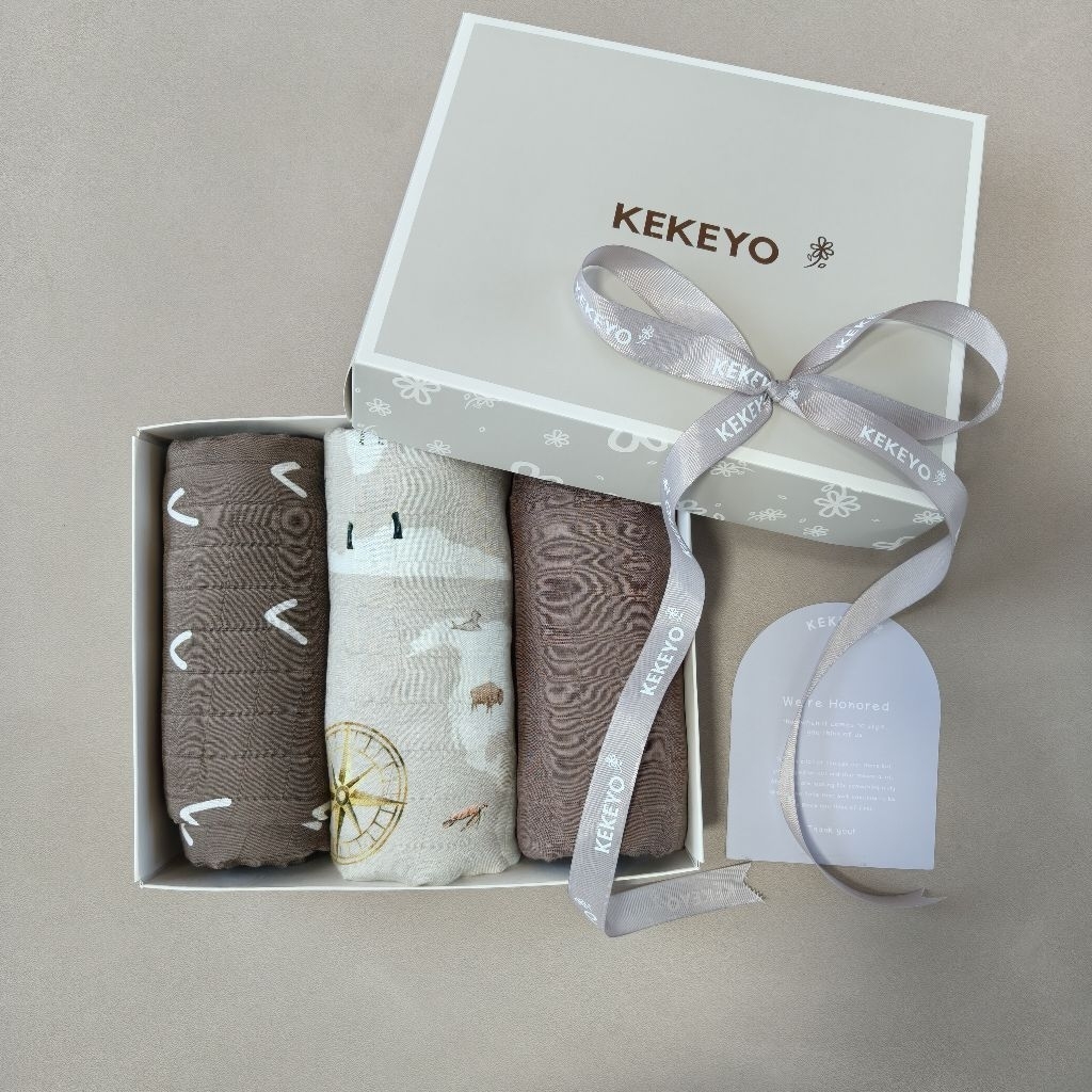 Kekeyo NEW COLLECTION Premium Bamboo Cotton Baby Swaddle | Bedong Bayi Premium